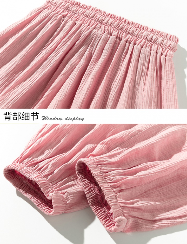 Thin nine tenths sweatpants ice silk pants for women