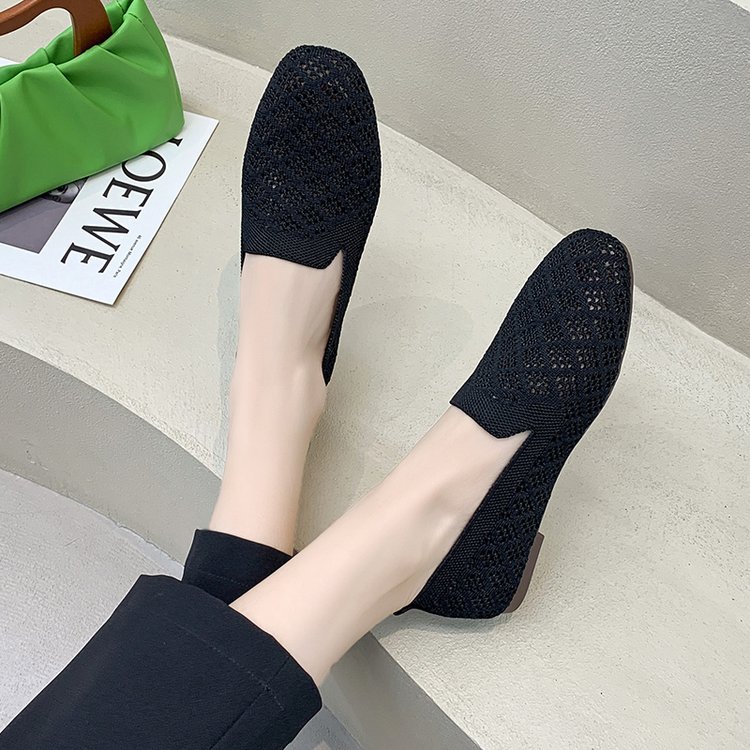 Summer Korean style shoes breathable low peas shoes for women