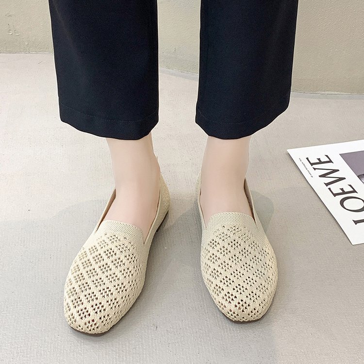 Summer Korean style shoes breathable low peas shoes for women