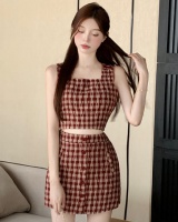 Summer Korean style vest short culottes 2pcs set