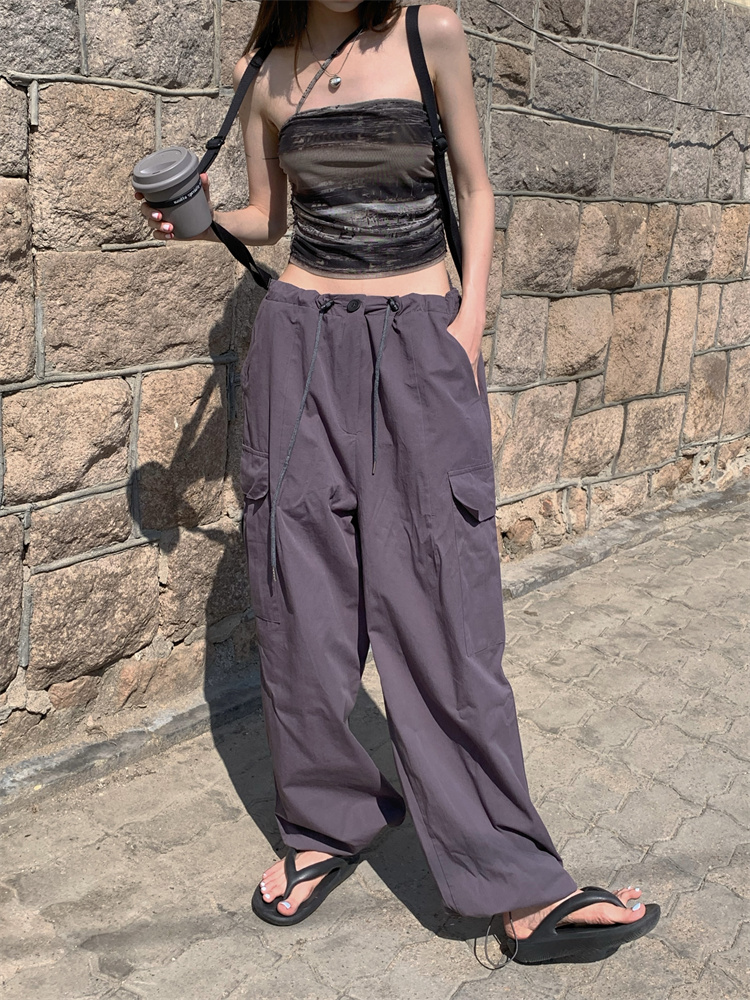 Loose straight work clothing Casual long pants