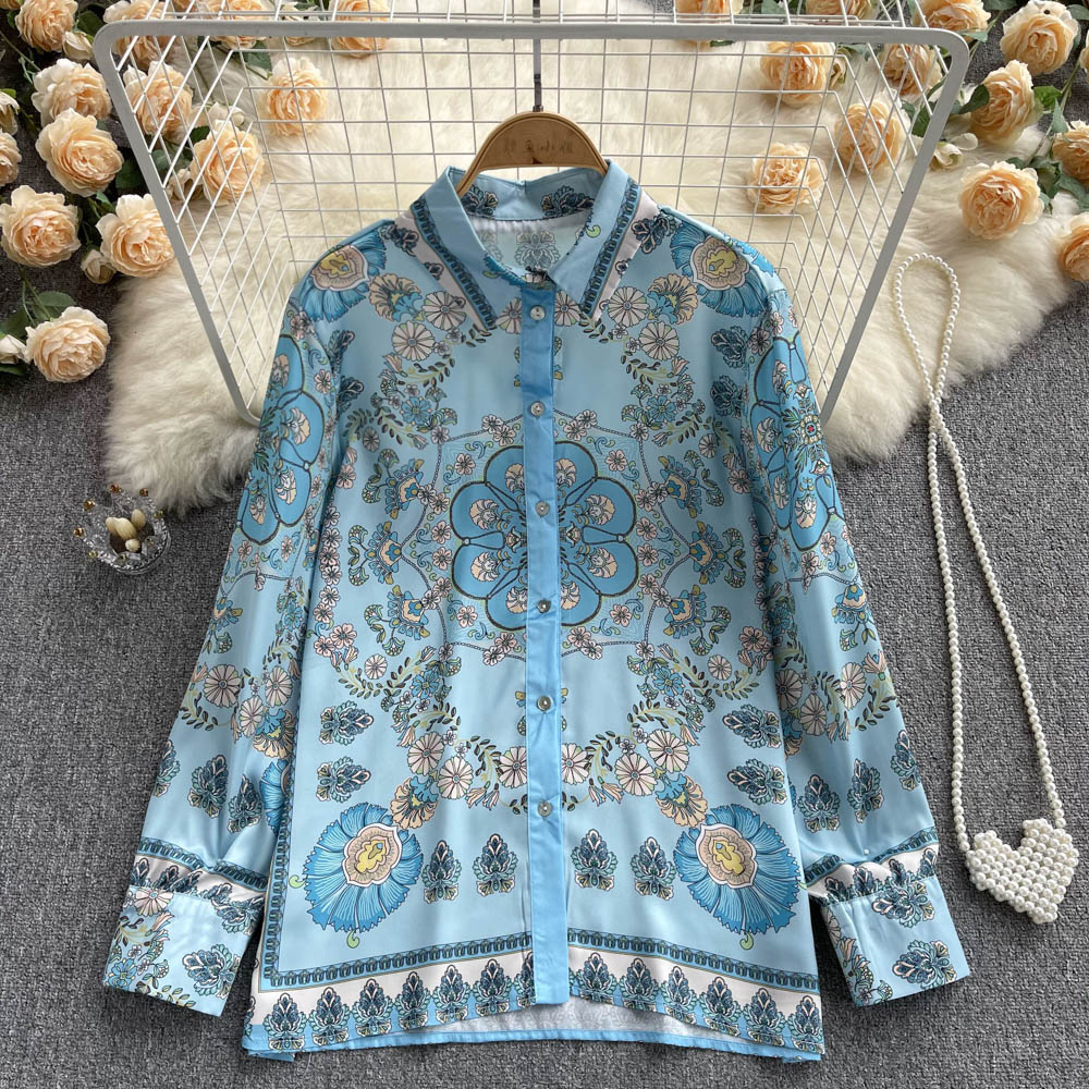Casual spring and autumn tops all-match shirt for women