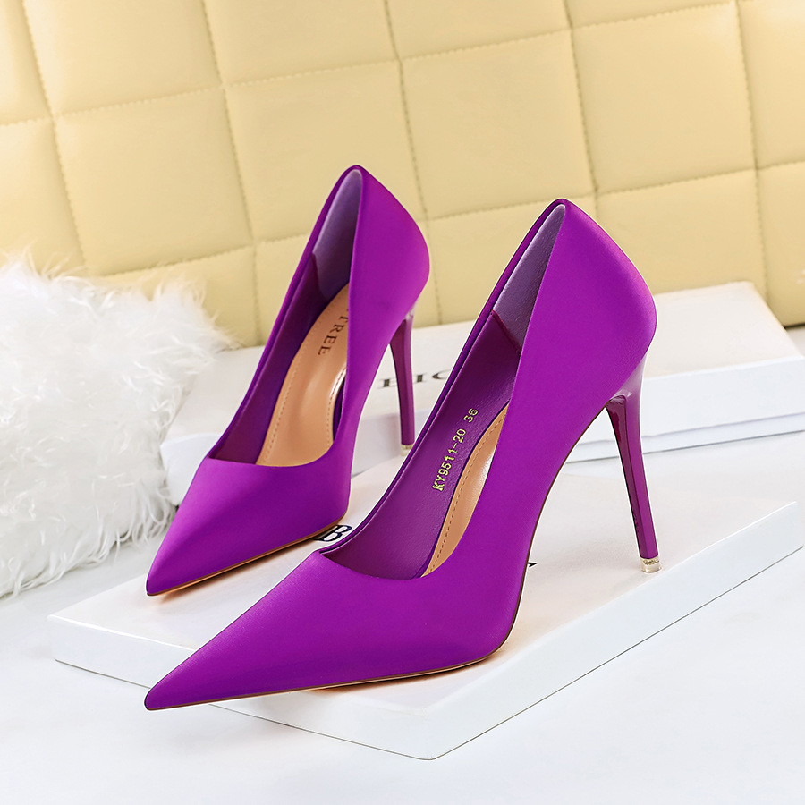 Korean style stilettos high-heeled shoes for women