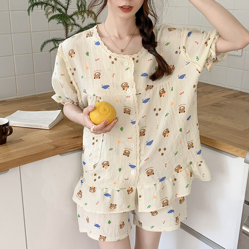Homewear shorts pajamas a set for women