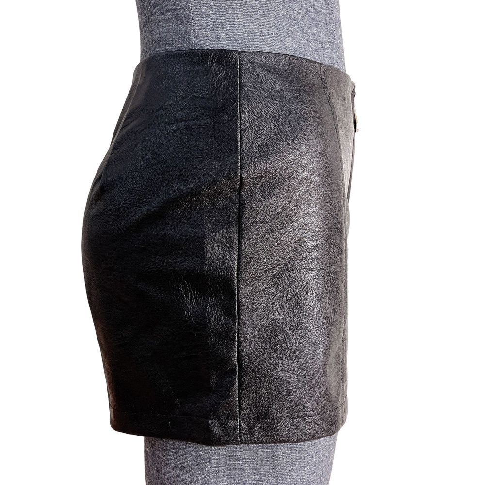European style leather pants wide leg pants for women