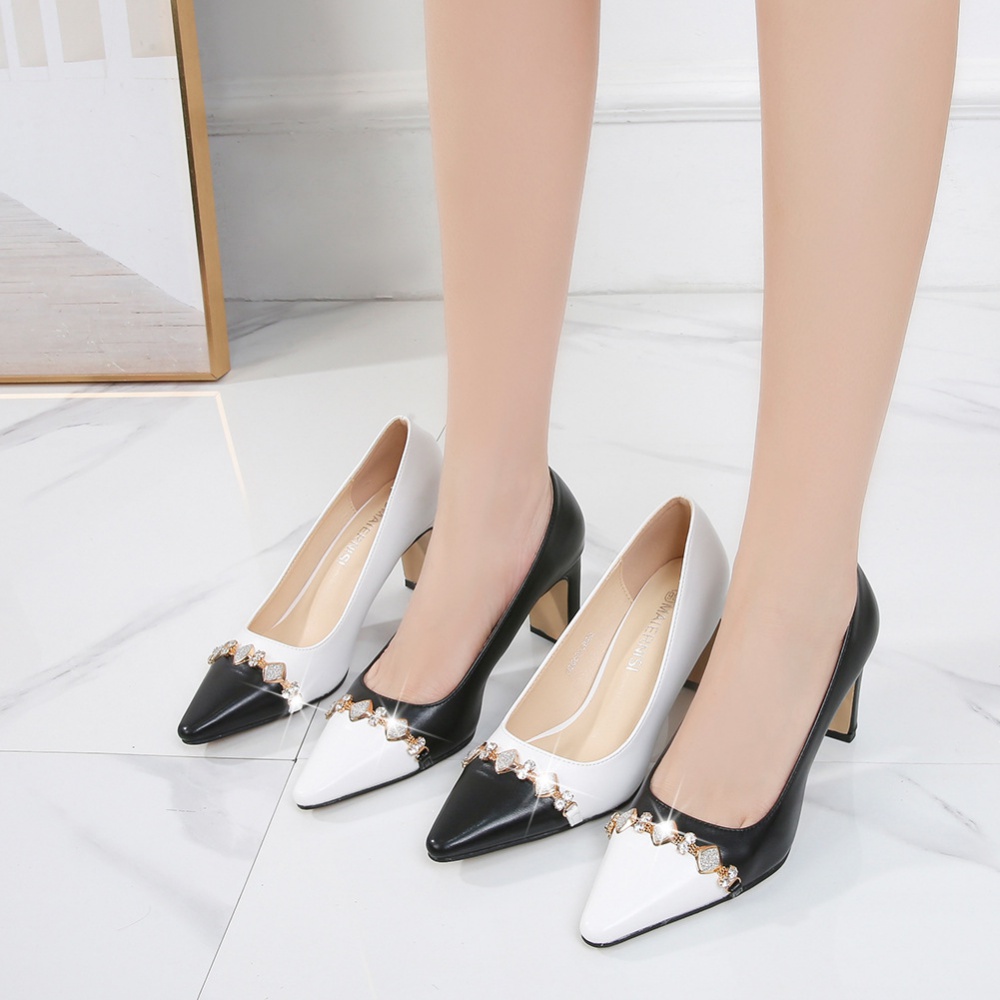 Autumn high-heeled shoes pointed shoes for women