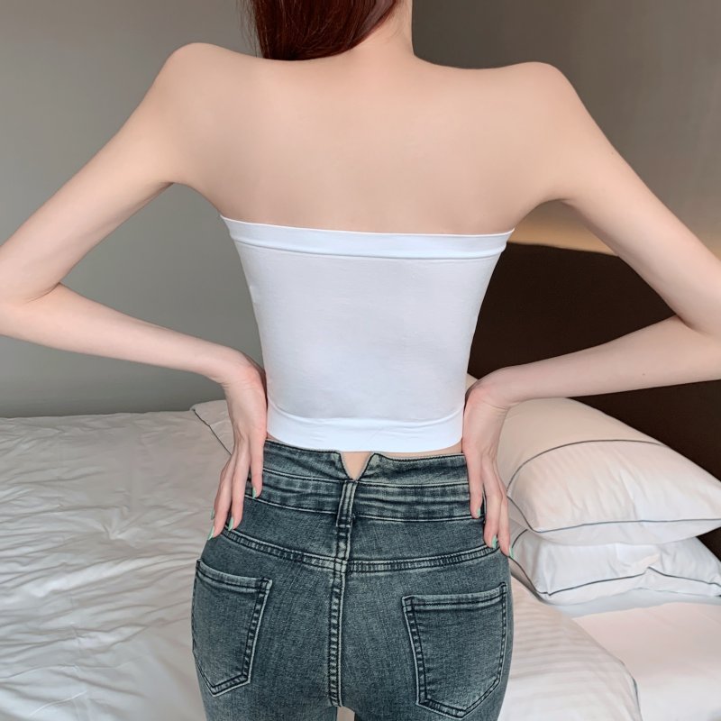 Not shoulder strap beauty back thin tops for women