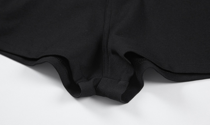 Slim black business suit summer shorts for women