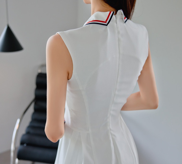 Crimp double-breasted business suit Korean style dress