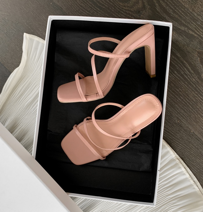High-heeled sandals fashion slippers for women