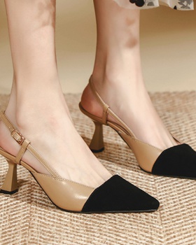 Fine-root high-heeled sandals lady shoes for women
