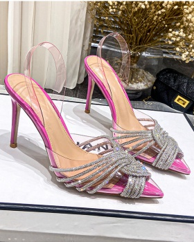 Spring and summer rome rhinestone sandals for women