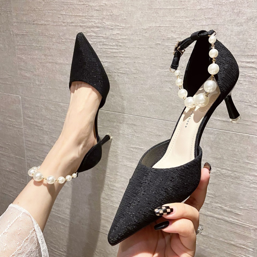 Summer hasp simple fashion high-heeled shoes for women