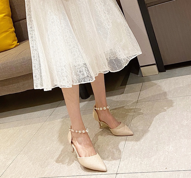Summer hasp simple fashion high-heeled shoes for women