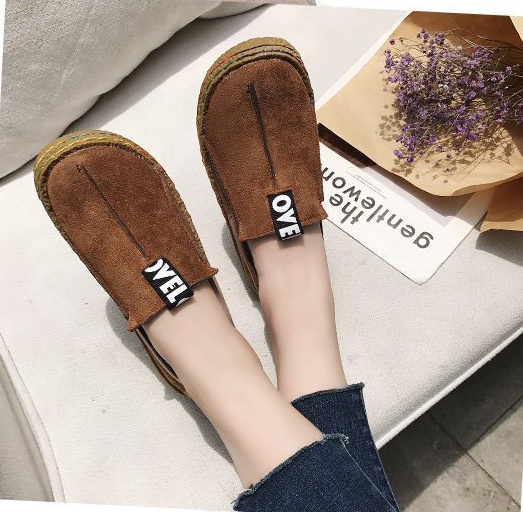 Beef tendon lazy shoes spring and autumn shoes for women