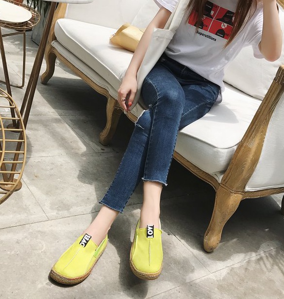 Beef tendon lazy shoes spring and autumn shoes for women