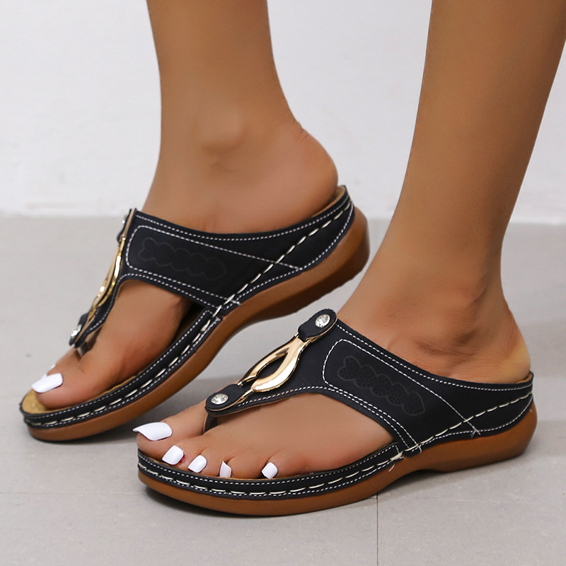 Summer fashion slipsole large yard Casual slippers for women