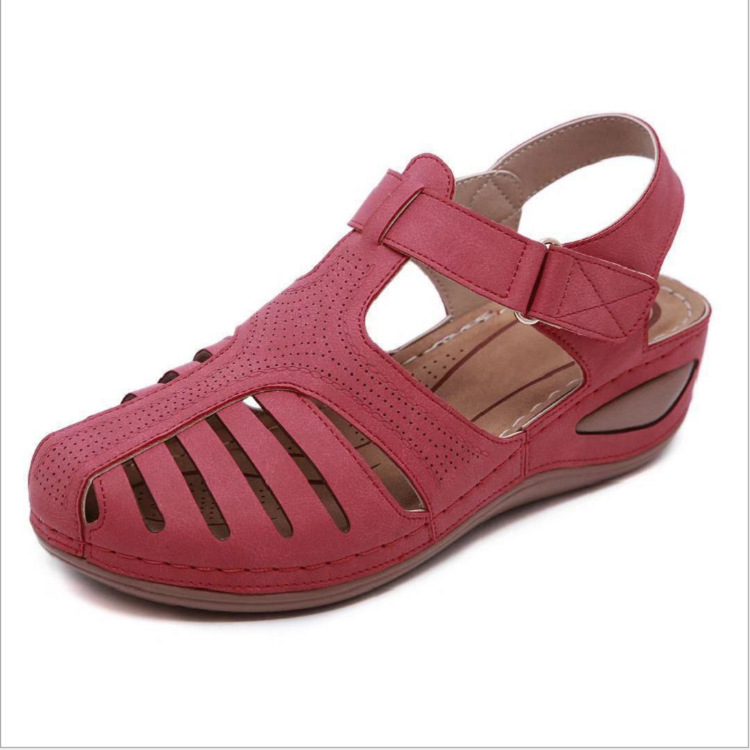 Large yard slipsole summer round sandals for women