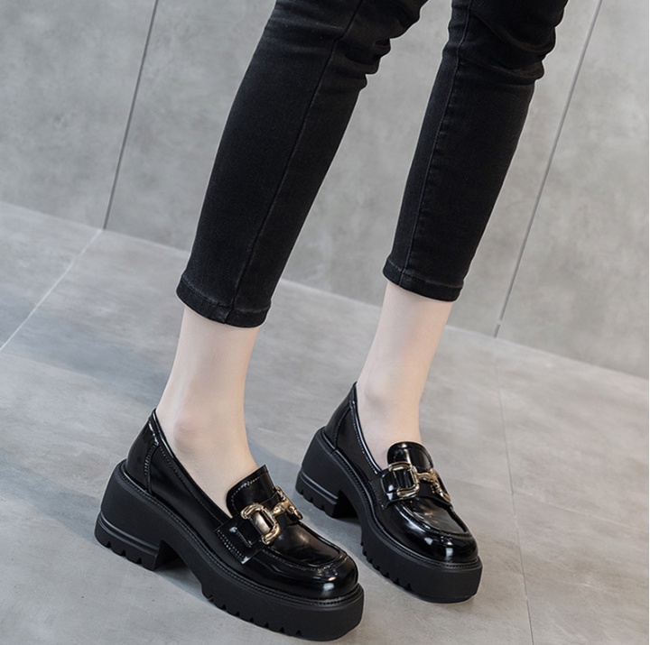 Thick crust student loafers spring shoes for women