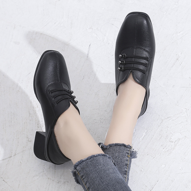 Queen leather shoes high-heeled shoes for women
