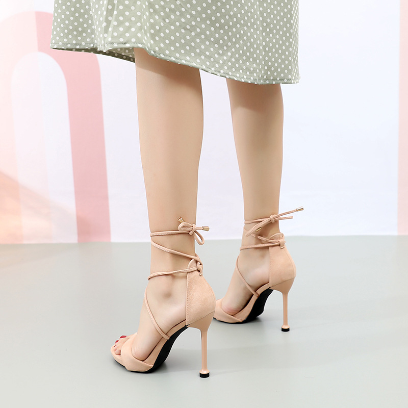 Broadcloth sexy fashion sandals high-heeled nightclub platform