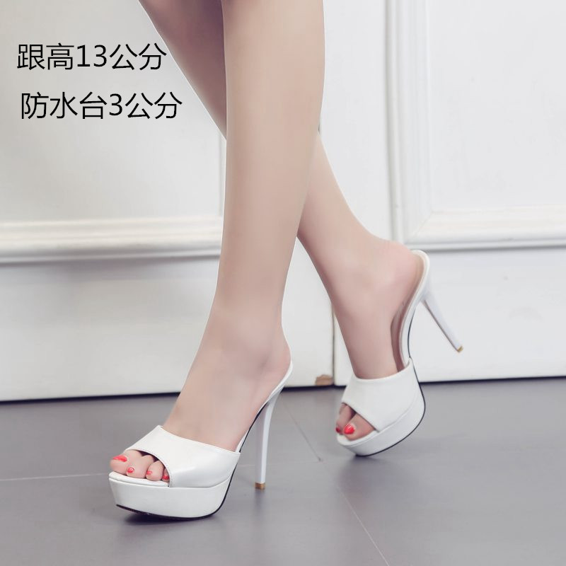 Fine-root high-heeled shoes summer platform for women