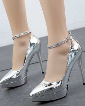Nightclub fine-root wedding shoes pointed shoes for women