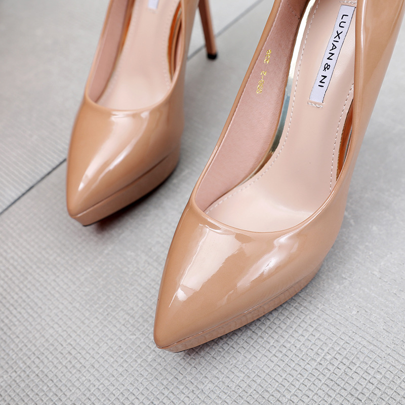 Pointed fine-root evening dress spring fashion shoes