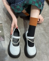 Thick crust shoes British style leather shoes for women