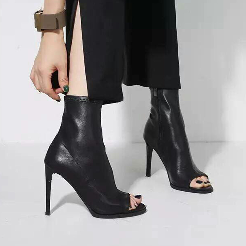 European style boots fine-root high-heeled shoes