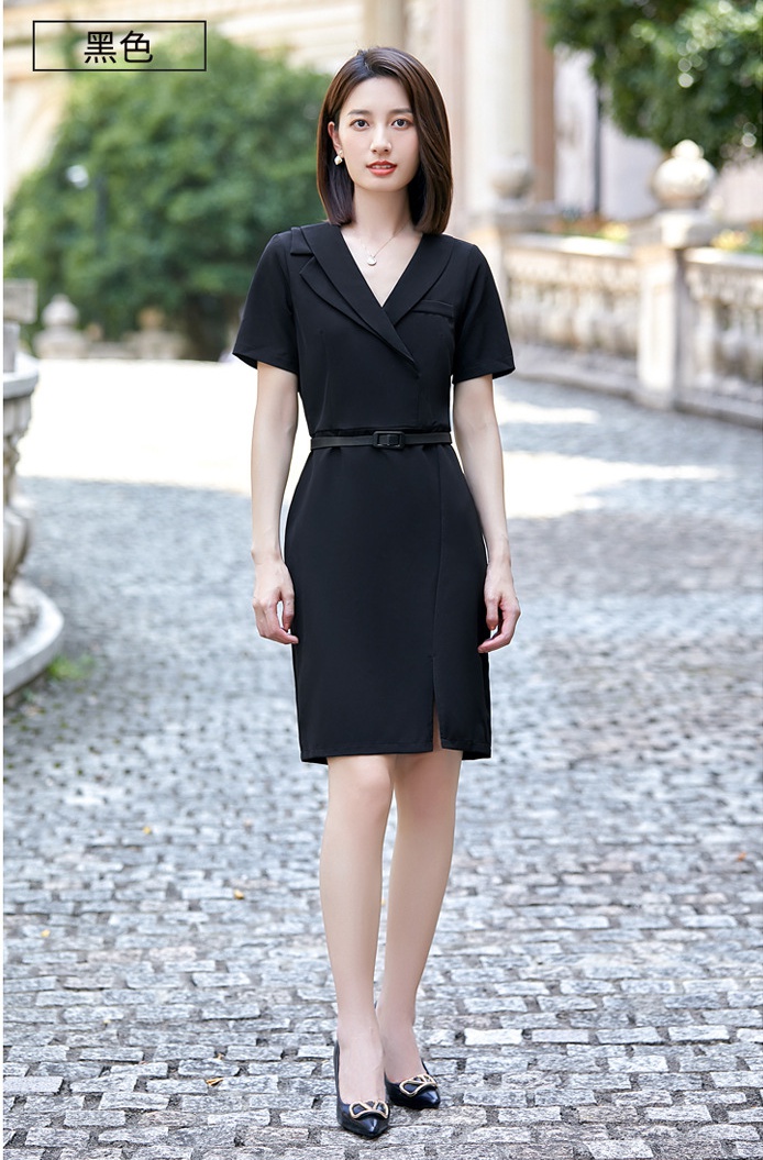 Black dress temperament business suit for women