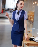 Overalls skirt short sleeve business suit 3pcs set for women