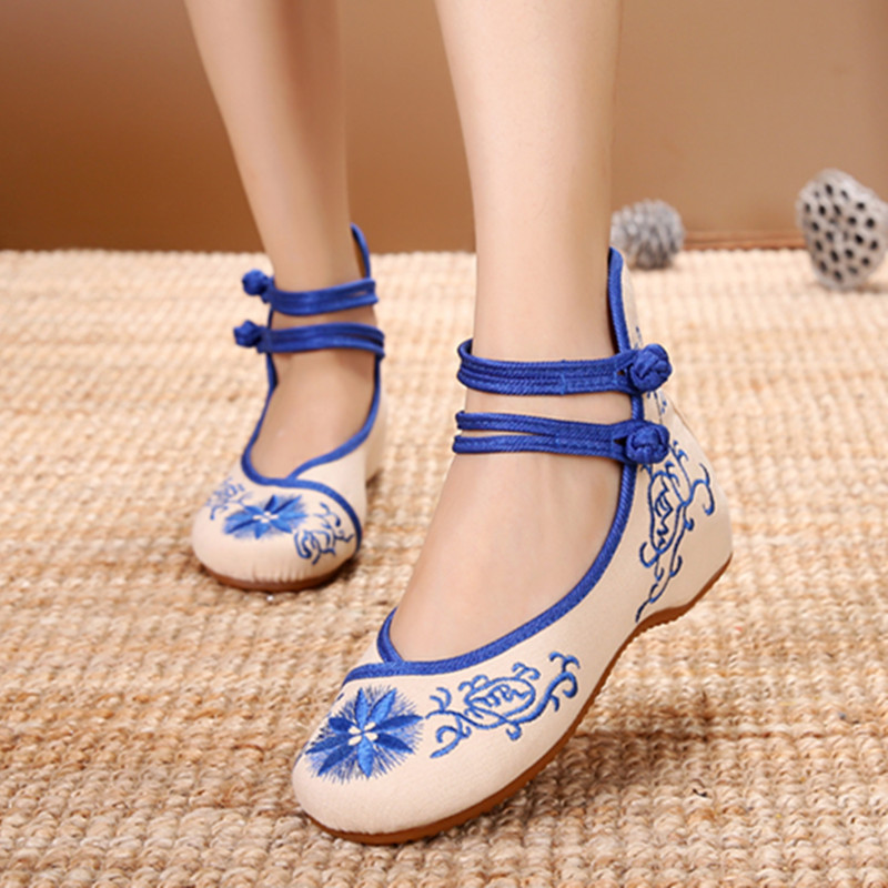 Sun flower beef tendon spring and summer cloth shoes for women