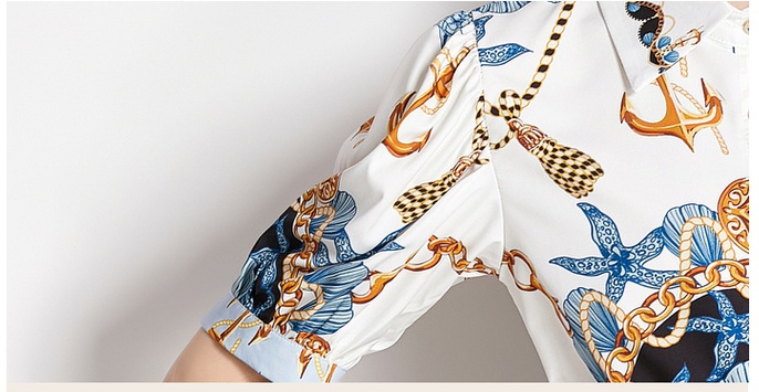 Summer retro shorts Chinese style shirt 2pcs set for women
