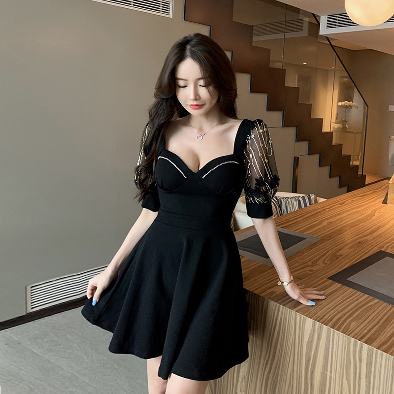 Sexy pinched waist dress overalls T-back for women