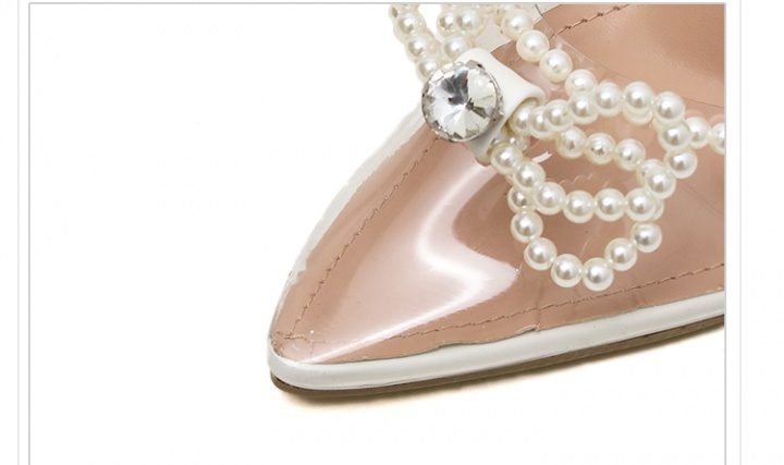 Sweet rhinestone high-heeled shoes France style sandals