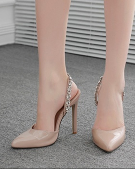 Summer sandals patent leather high-heeled shoes for women