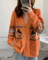 Casual long sleeve coat Korean style loose sweater for women
