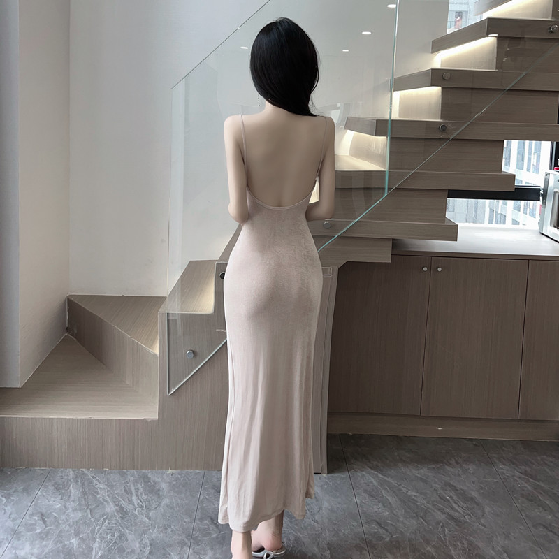 Split temperament long dress sexy dress for women