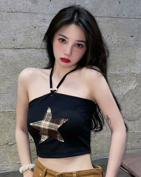 Halter spicegirl fashion vest short star tops for women