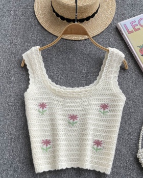 Refreshing crochet small sling summer tops for women
