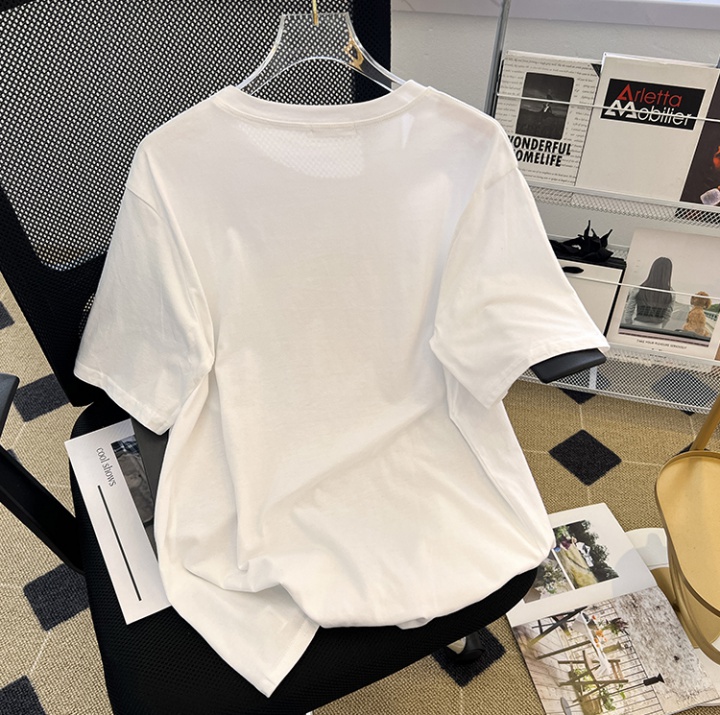 All-match printing tops short sleeve T-shirt for women