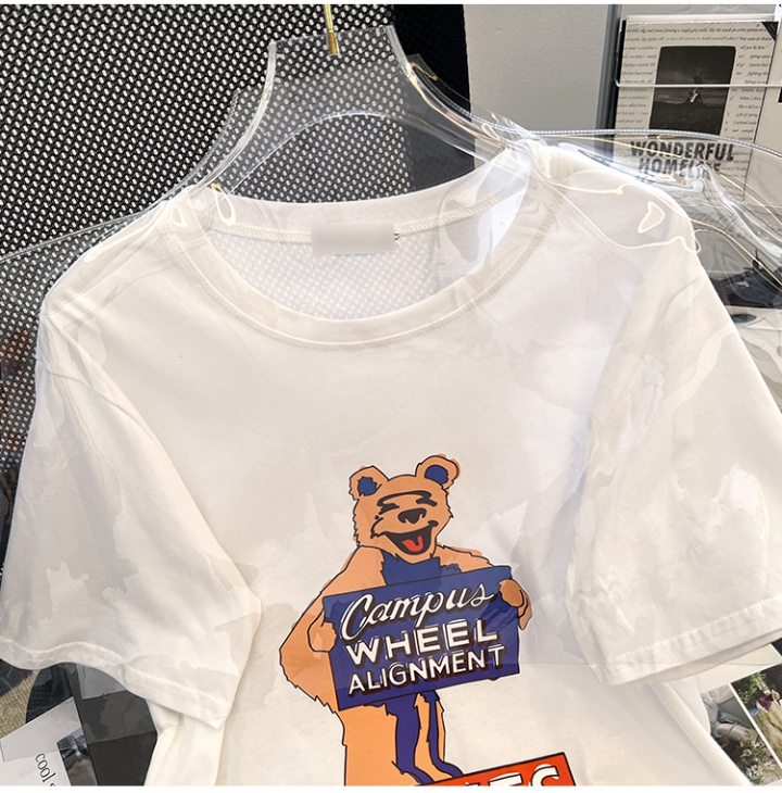 Loose printing summer T-shirt short sleeve all-match tops
