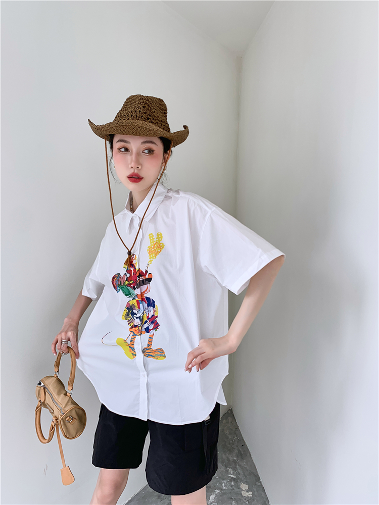 Mickey cartoon loose Casual lovely shirt for women