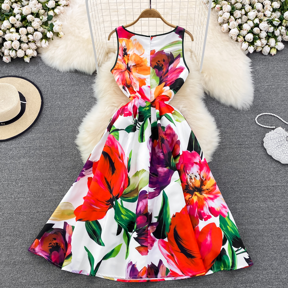 Light slim dress temperament summer long dress