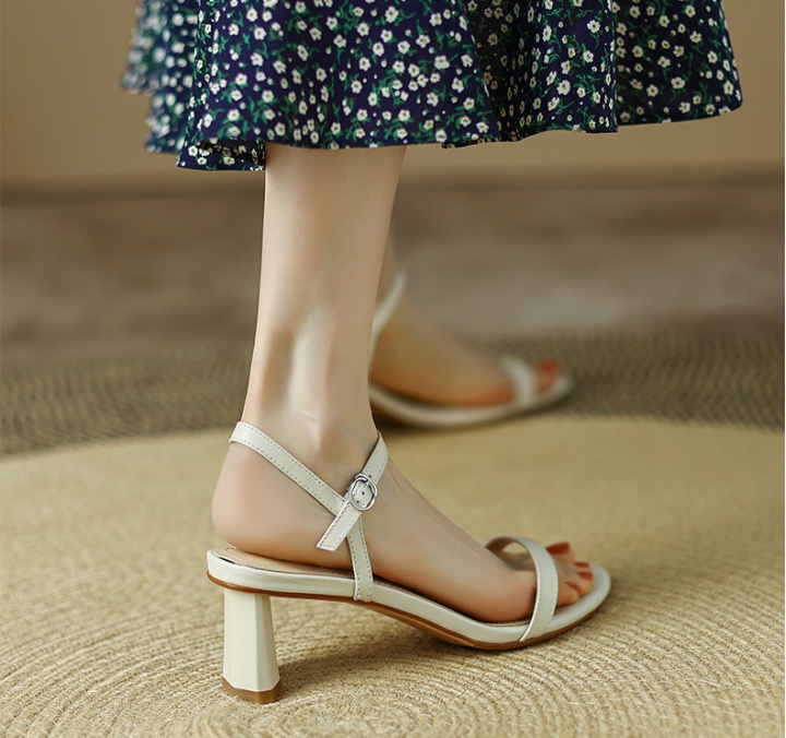 High-heeled summer sandals simple shoes for women
