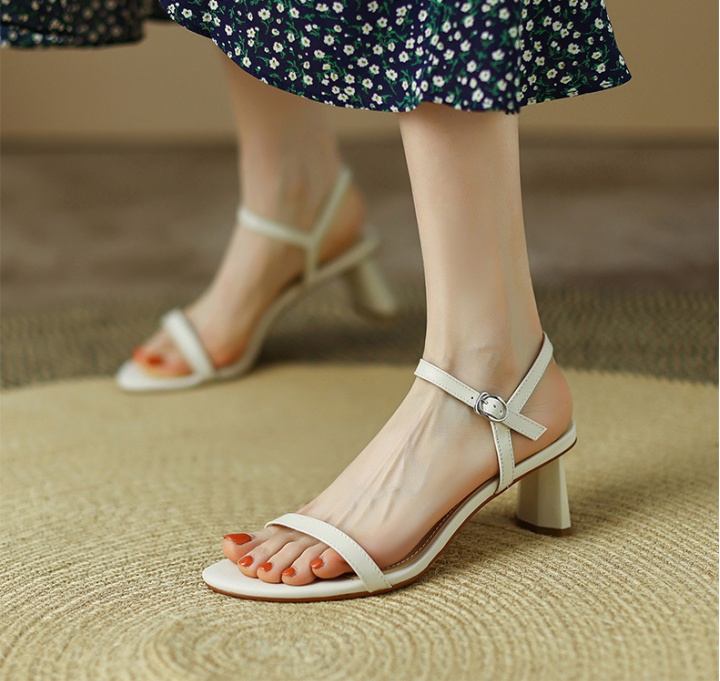 High-heeled summer sandals simple shoes for women