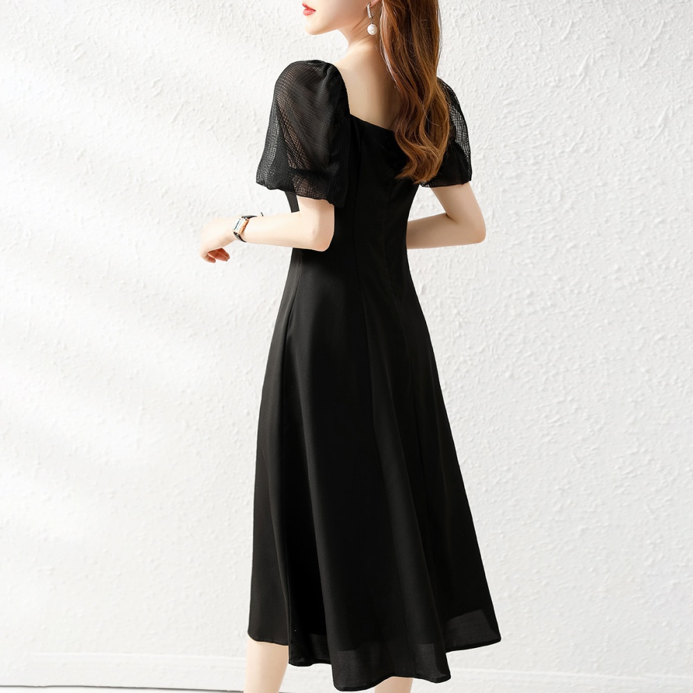 Fashion pure commuting temperament simple dress for women