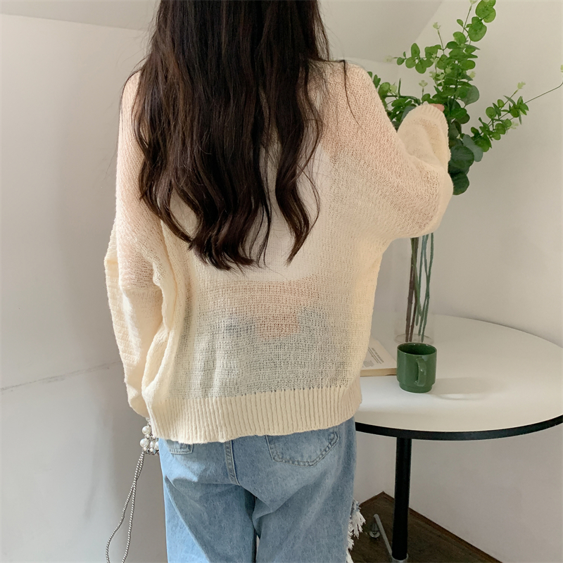 Knitted loose coat lazy wears outside cardigan for women