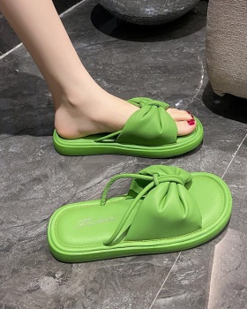 Fish mouth flat shoes sandy beach slippers for women